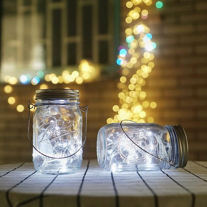 Cold White Outdoor Edison String Lights, Weatherproof