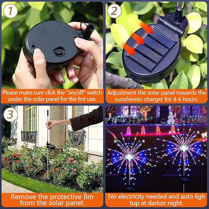 Solar Pathway Lights 4-Pack, Driveway LED