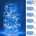 7ft Blue String Lights for Patio, Waterproof LED