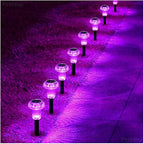 8-Pack Solar Path Lights, Outdoor Garden LED