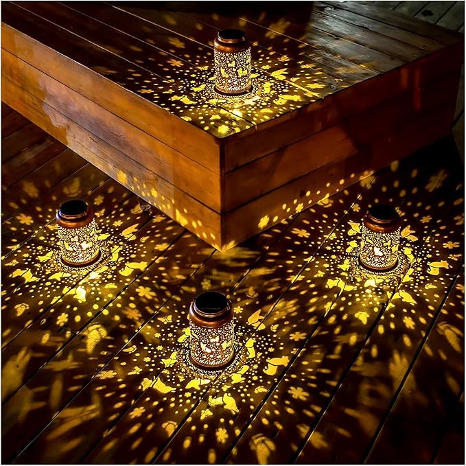 Solar Dog Lanterns, Patio Hanging LED Decor