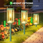 4-Pack Solar Landscape Lights for Garden