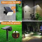 52 LED Solar Garden Spotlights 10-Pack, LED