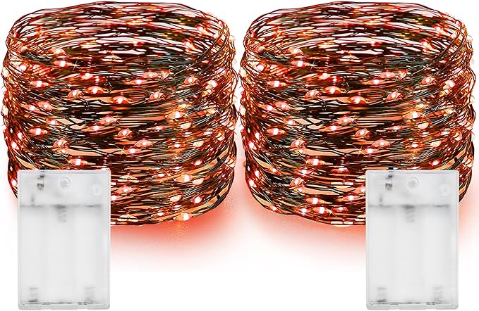 Halloween String Lights, 40ft 120 LED Waterproof Twinkle Lights