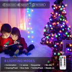 Christmas String Lights, 33ft 100 LED Waterproof Twinkle Lights