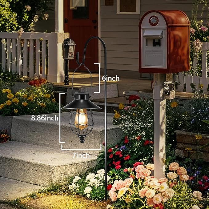 Backyard Solar Hanging Lanterns, Decorative Backyard Decor