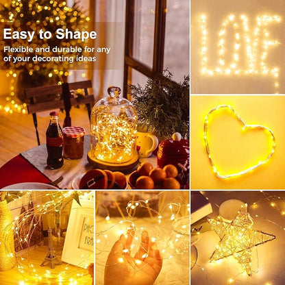Christmas Fairy Lights 18-Pack, 7ft 20 LED Battery Twinkle Lights