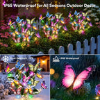 Solar Yard Path Lights 2-Pack, IP65 Waterproof