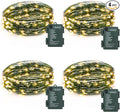 Christmas Fairy Lights 4-Pack, 4ft 50 LED Battery Twinkle Lights