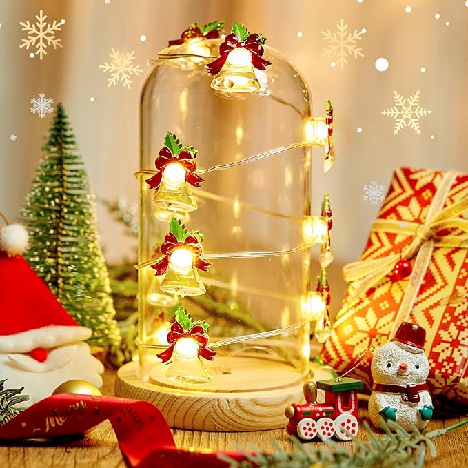 Christmas Patio String Lights, 10ft 30 LED Waterproof