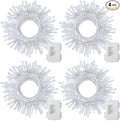 Christmas Fairy Lights 4-Pack, 5ft 50 LED Battery Twinkle Lights