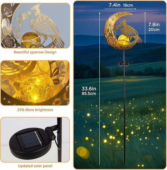 Solar Pathway Lights, Waterproof LED Walkway Lights