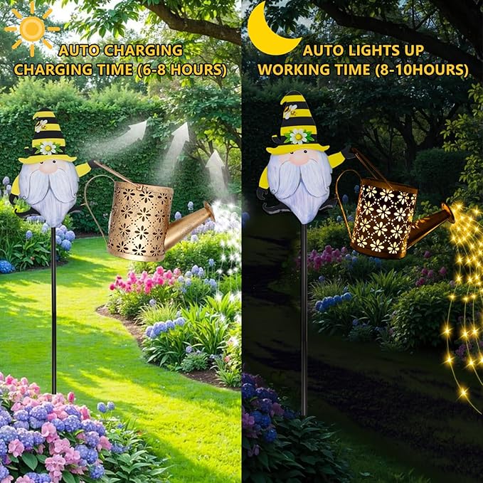 Gnome Solar Lawn Figurine Light, Waterproof