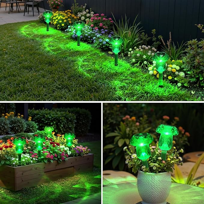 8-Pack Solar Landscape Lights for Driveway