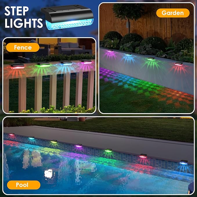 24-Pack Bright Solar Patio Lights, Outdoor LED