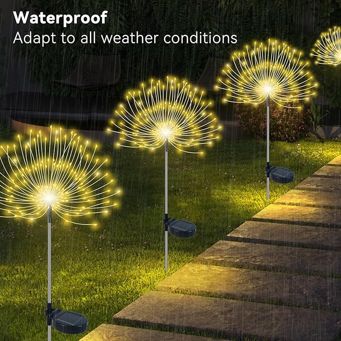 2-Pack Solar Landscape Lights for Yard