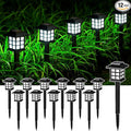 12-Pack Cold White Solar Path Lights, Outdoor Garden LED
