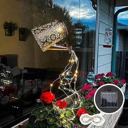 Solar Light Lantern Replacement Top 2 Pack 6cm/2.4inch Round Panel Lid with String, Decorative LED Fairy Can Lights for Outdoor Patio Yard Lawn Tree DIY Table Flower Garden Accessories Powered Parts