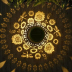 Sunflower Solar Lantern Set 2-Pack, Elegant Porch Lighting