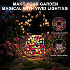 Mosaic Solar Hanging Lanterns, Charming Garden Decor