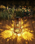 Solar Sunflower Lanterns, Porch Hanging LED Decor