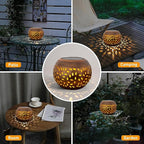 Courtyard Solar Hanging Lanterns, Classic Patio Decor