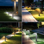 8-Pack Warm White Solar Path Lights, Outdoor Garden LED