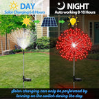 6-Pack Multicolor Solar Path Lights, Outdoor Yard LED