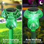 Green Solar Pathway Lights 8-Pack, Walkway LED