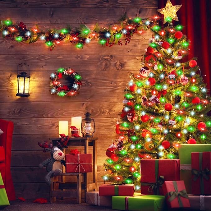 Christmas Patio String Lights 12-Pack, 10ft 30 LED Waterproof