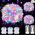 3-Pack 33ft LED Patio String Lights, Waterproof Outdoor