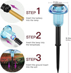 Solar Walkway Path Lights 4-Pack, Waterproof