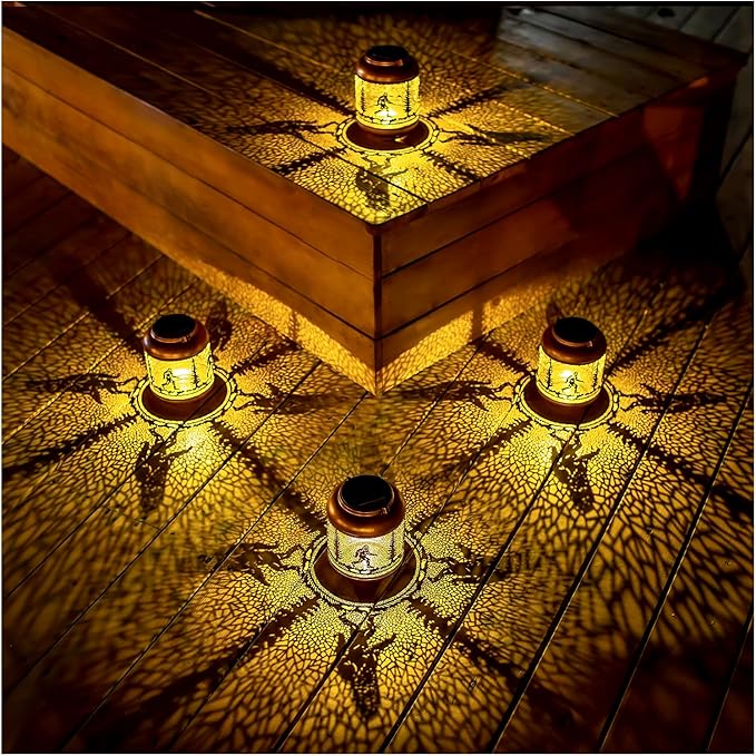 Bigfoot Solar Lanterns Outdoor Waterproof Hanging Solar Lights Big Foot Sasquatch Gifts for Men Women/Bigfoot Lovers Gifts Metal Decorative LED Lanterns for Garden Decor,Patio,Lawn,Pathway,Yard