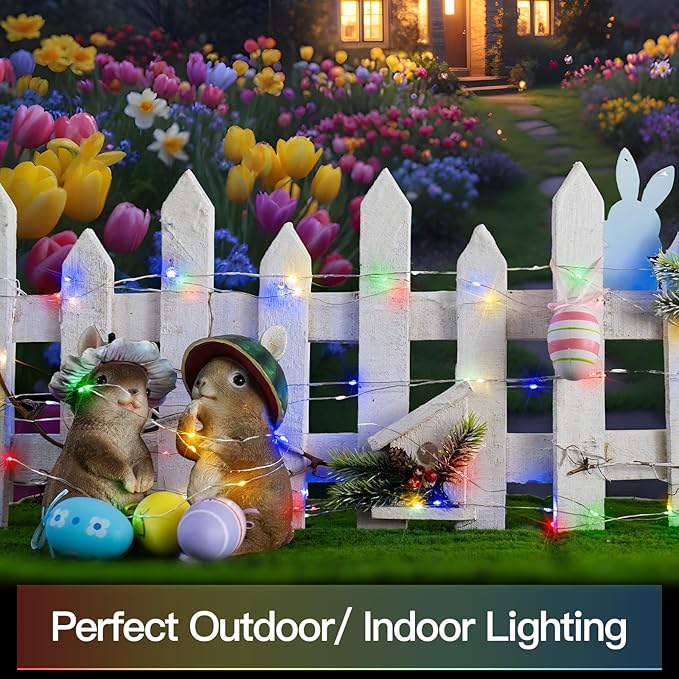 Christmas Porch String Lights, 33ft 100 LED Waterproof