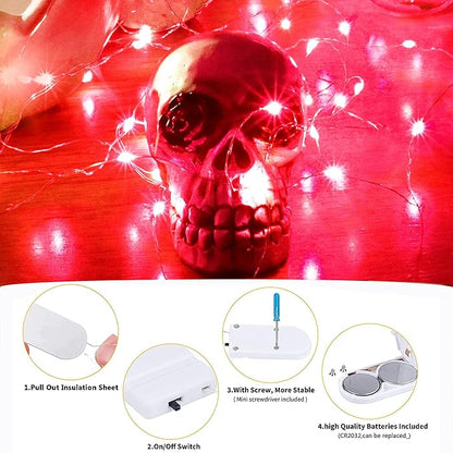 15-Pack Christmas String Lights, 6ft 20 LED Waterproof Twinkle Lights