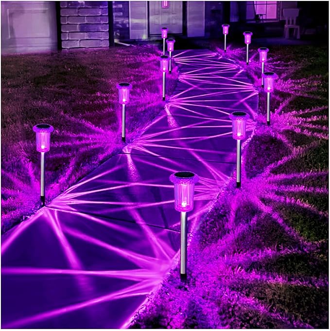 Solar Pathway Lights 15-Pack, Driveway LED