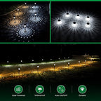 10-Pack Solar Pathway Lights, Waterproof LED Yard Lights