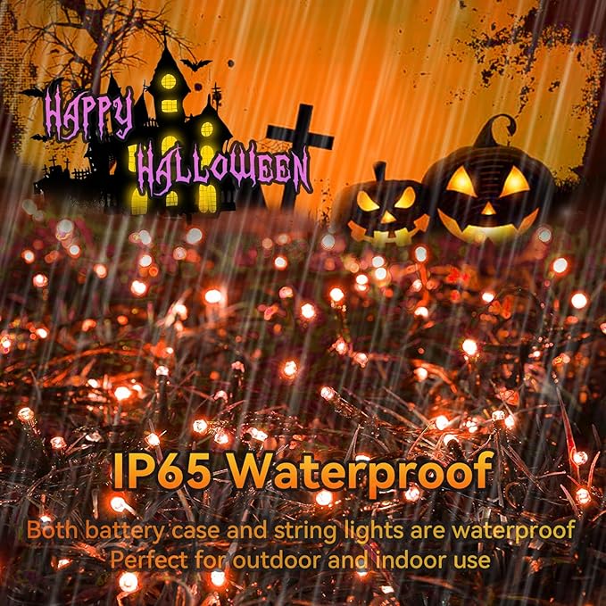 Christmas Patio String Lights, 100 LED Waterproof