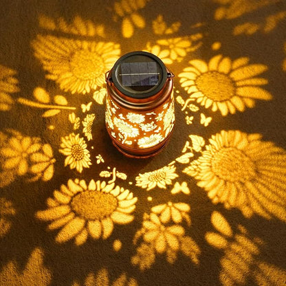 Homemory Solar Lanterns Outdoor Waterproof Sunflower Lights Garden Decor, Birthday Gifts for Women Mom Grandma, LED Hanging Solar Lights for Yard, Patio, Backyard, Porch, Lawn
