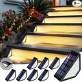 Modern Solar Fence Lights 8-Pack, LED
