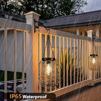 Backyard Solar Yard Lanterns, Rustic Waterproof LED