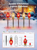 C9 Christmas Pathway Lights, 8.5ft 5 LED