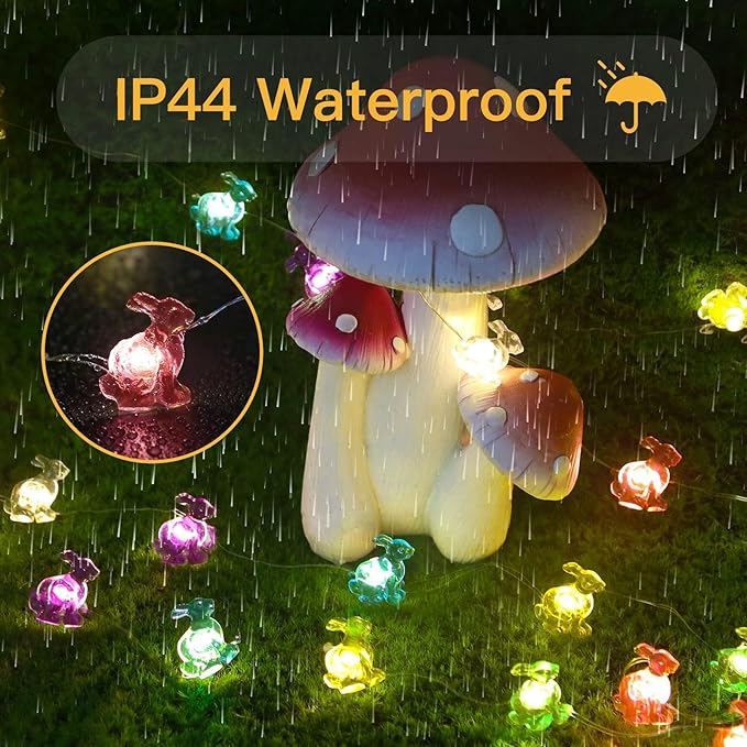 8ft LED Patio String Lights, Waterproof Outdoor