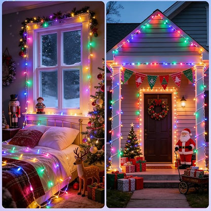 Outdoor String Lights, 8ft Waterproof LED