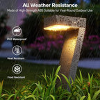 6-Pack Solar Pathway Lights, IP65 Waterproof LED Garden Lights