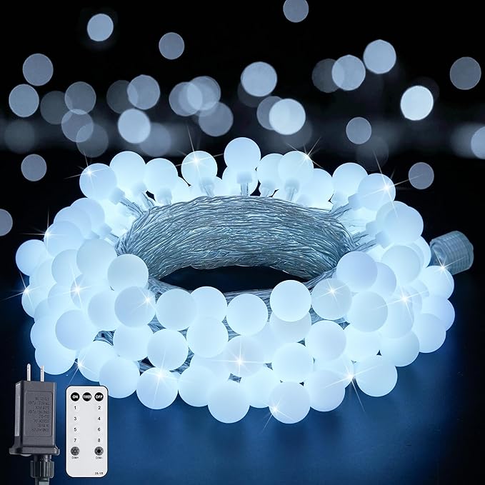 Christmas Yard String Lights, 33ft 100 LED Waterproof