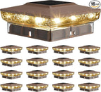 Cool White Yard Post Cap Lights, Solar LED