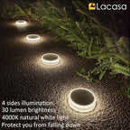 4-Pack IP68 Solar Landscape Lights for Walkway