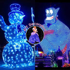 Blue Christmas Lights 2-Pack, 80ft LED Twinkle