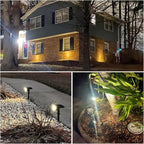 4-Pack 76 LED Solar Wall Spotlights, Waterproof